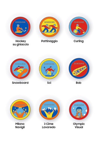 Olympics pins set 9 spille - set,